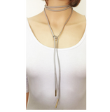 Fashion Jewelry Black Velvet Leather Bow Choker