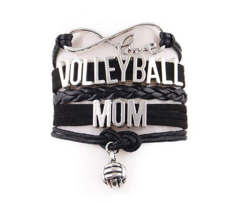 Infinity Love Volley Ball Mom Bracelet