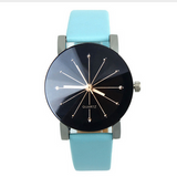 Women's Leather Strap Quartz Watch