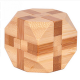 3D Wooden Interlocking Burr Puzzles Game For Kids and Adults Offer
