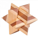 3D Wooden Interlocking Burr Puzzles Game For Kids and Adults Offer