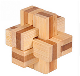 3D Wooden Interlocking Burr Puzzles Game For Kids and Adults Offer
