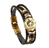 Fashion Bronze Alloy Buckles 12 Zodiac Signs Bracelet Offer