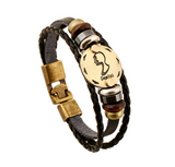 Fashion Bronze Alloy Buckles 12 Zodiac Signs Bracelet Offer