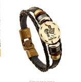 Fashion Bronze Alloy Buckles 12 Zodiac Signs Bracelet Offer