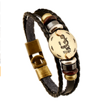 Fashion Bronze Alloy Buckles 12 Zodiac Signs Bracelet Offer