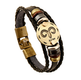 Fashion Bronze Alloy Buckles 12 Zodiac Signs Bracelet Offer